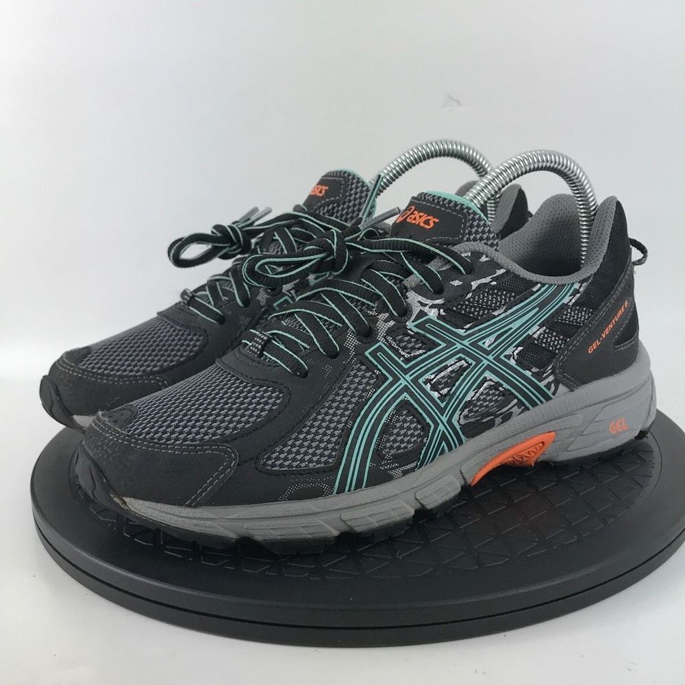 Asics Gel-Venture 6 Black/Gray Athletic Running Shoes T7G6Q Women’s Size 7
